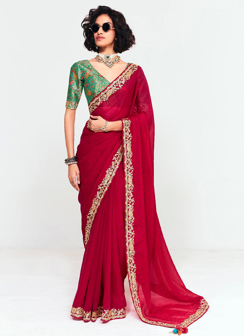 Fancy Silk Wedding Wear Wedding Saree 11 Pieces Catalog