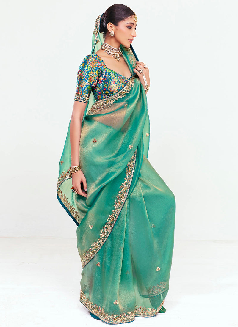 Fancy Silk Wedding Wear Wedding Saree 11 Pieces Catalog