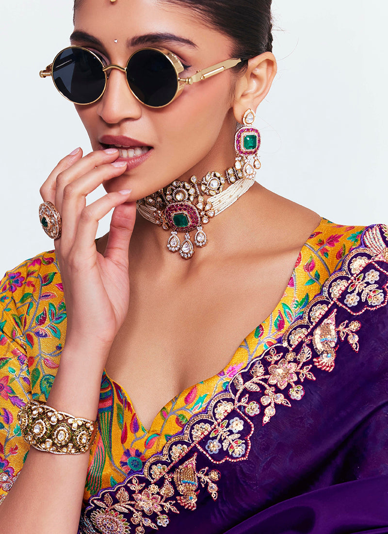 Fancy Silk Wedding Wear Wedding Saree 11 Pieces Catalog