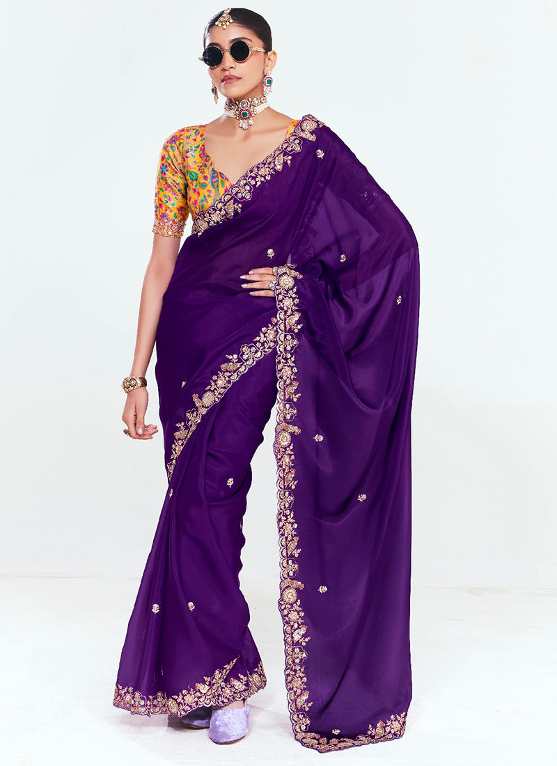 Fancy Silk Wedding Wear Wedding Saree 11 Pieces Catalog