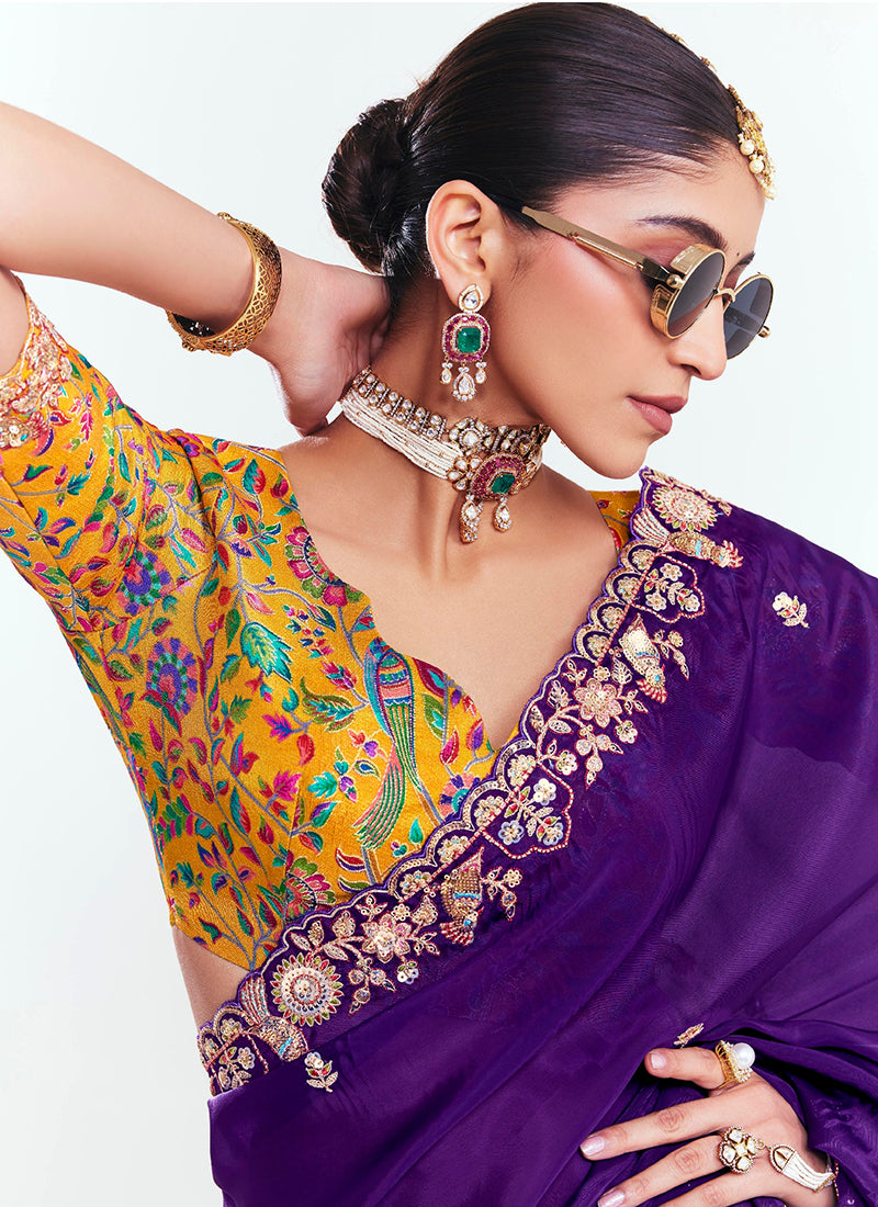 Fancy Silk Wedding Wear Wedding Saree 11 Pieces Catalog