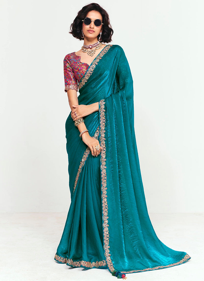 Fancy Silk Wedding Wear Wedding Saree 11 Pieces Catalog