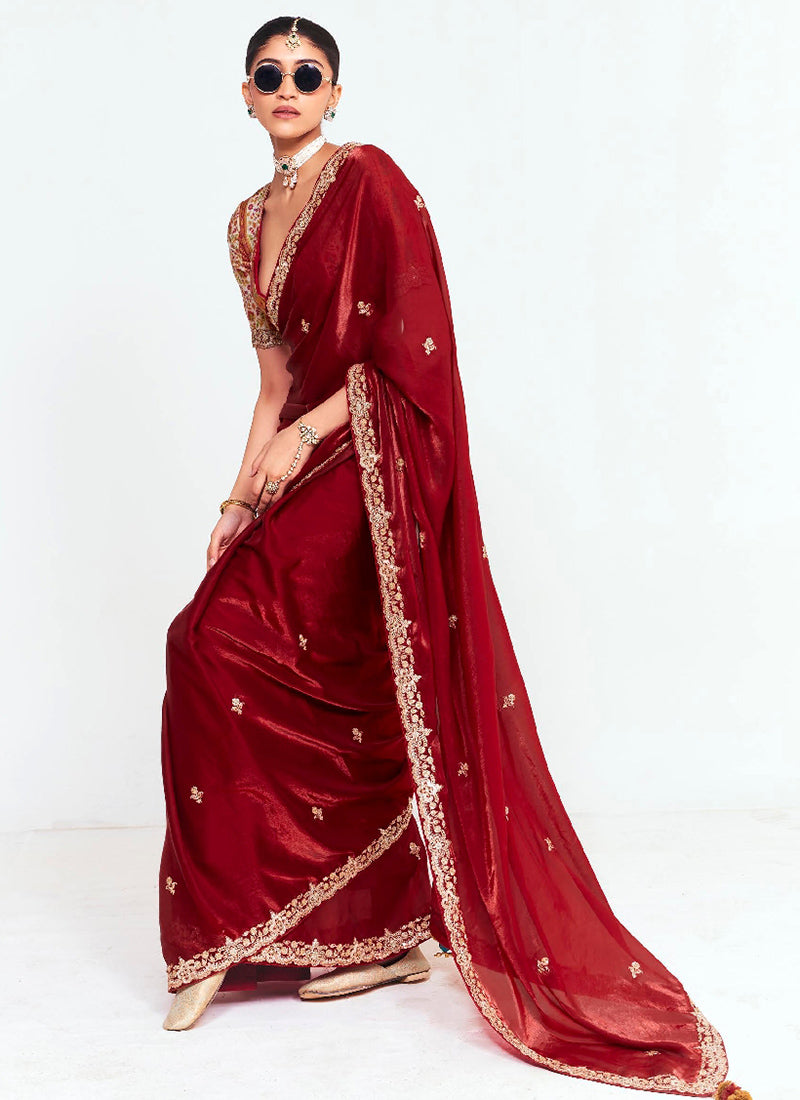 Fancy Silk Wedding Wear Wedding Saree 11 Pieces Catalog