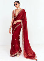 Fancy Silk Wedding Wear Wedding Saree 11 Pieces Catalog