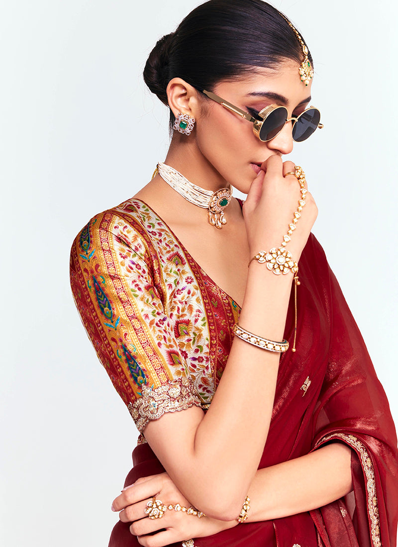 Fancy Silk Wedding Wear Wedding Saree 11 Pieces Catalog