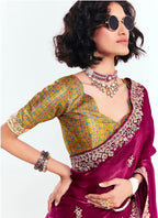 Fancy Silk Wedding Wear Wedding Saree 11 Pieces Catalog