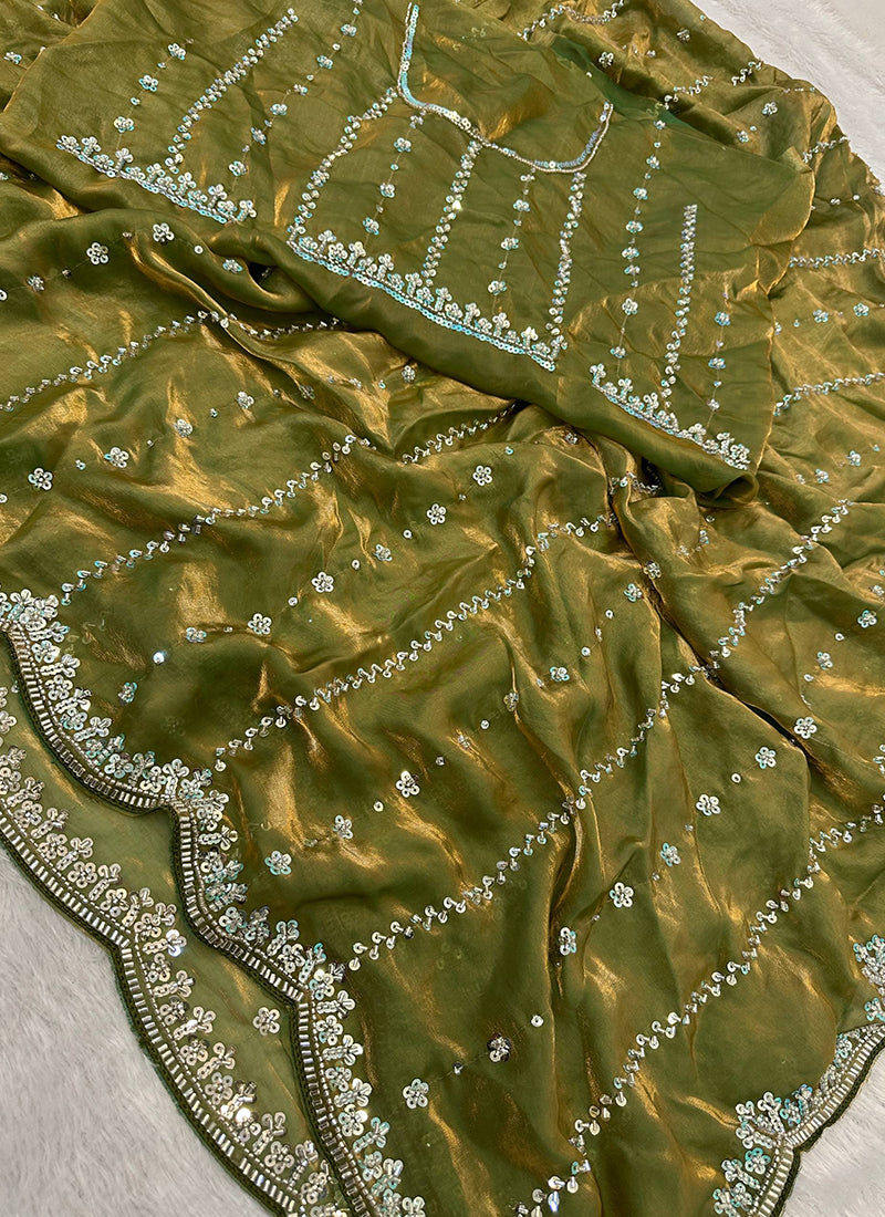 Fendi Satin Festival Wear Saree 10 Pieces Catalog