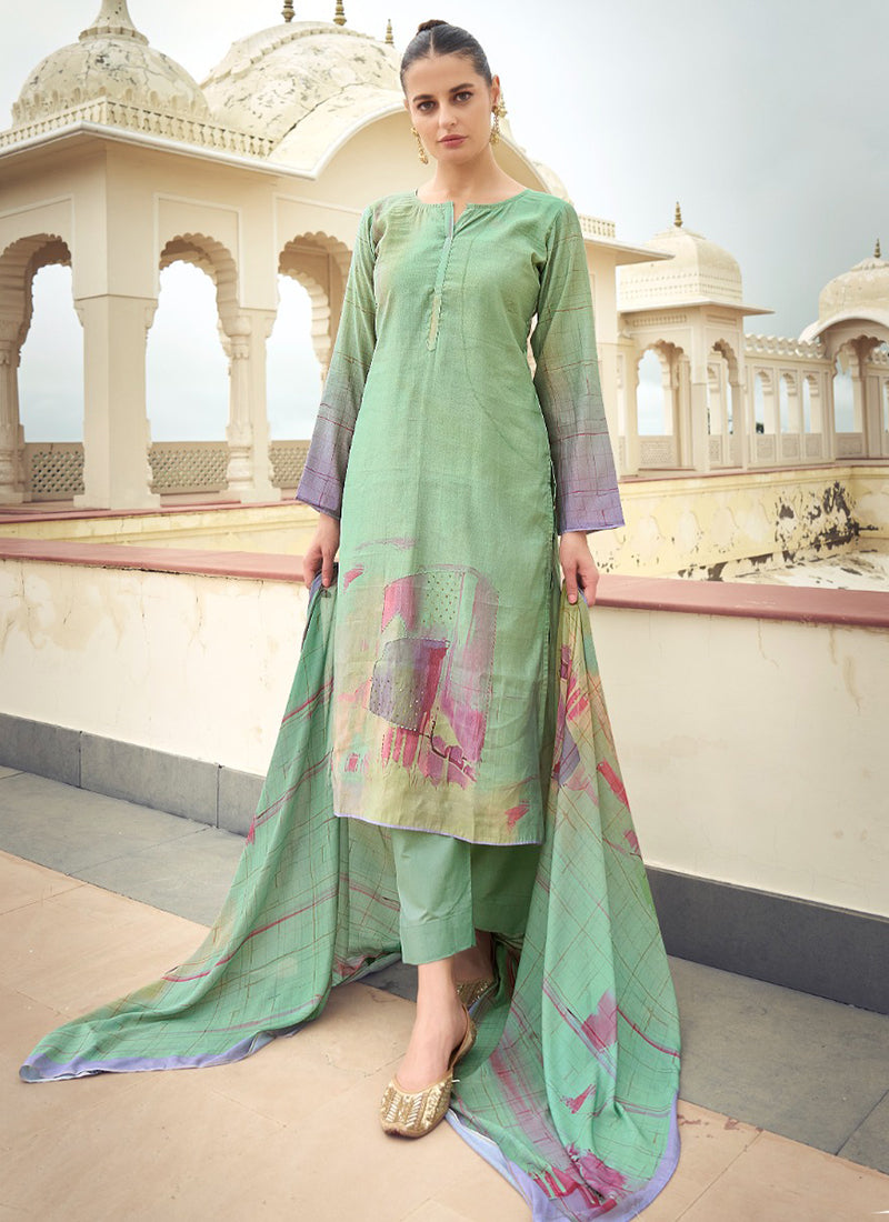 EKNOOR Musline Silk Digital Print Casual Wear Unstitched Salwar Suit 6 Piece Catalogue