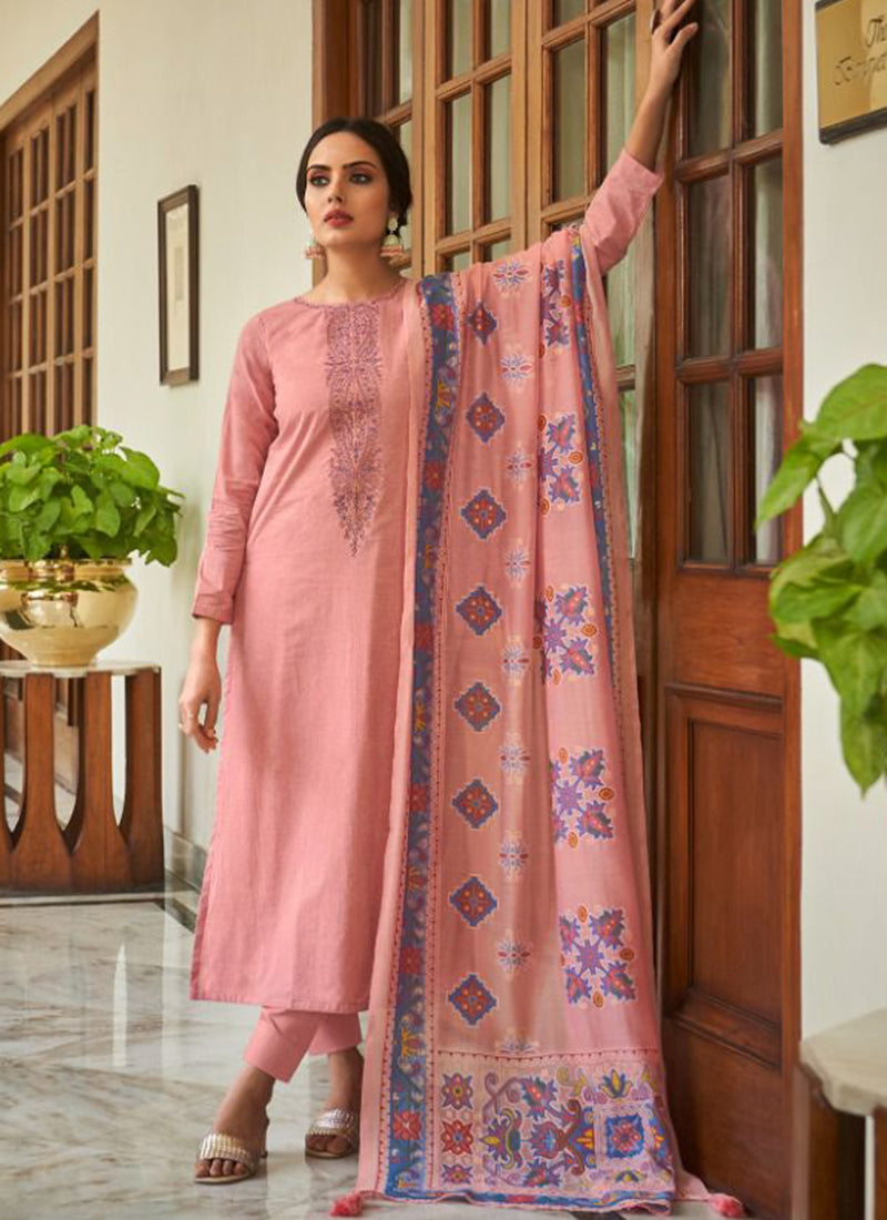 RANG E HAYA Cambric Cotton Festive Wear Unstitched Salwar Suit 8 Pieces Catalog