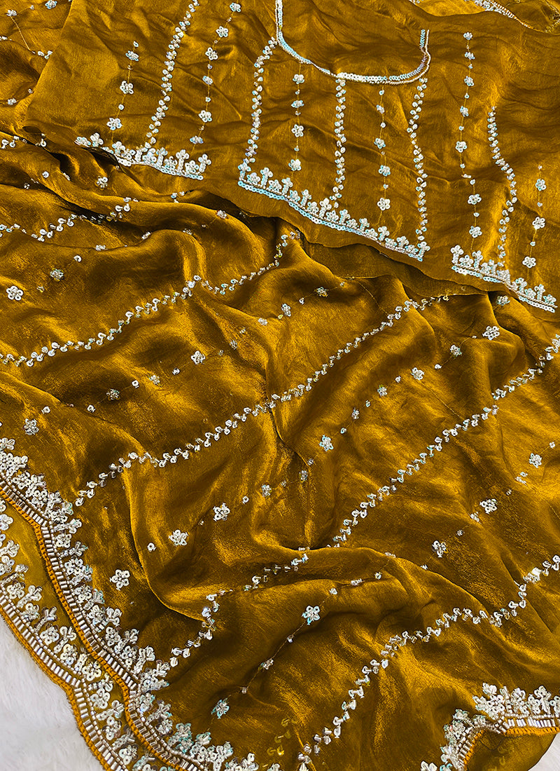 Fendi Satin Festival Wear Saree 10 Pieces Catalog