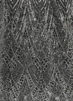 Black Net Sequins Work  Wedding Wear Lehenga Choli SW434007