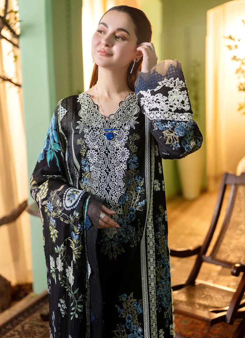 Heavy Cotton Black Eid Wear Embroidery Work Pakistani Suit