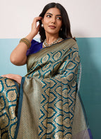 Blue  Banarasi Silk Weaving Work Occasional Wear Saree SW219243