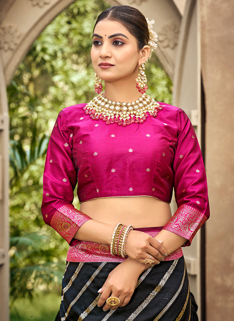 Banarasi Silk Occasional Wear Saree 4 Pieces Catalog