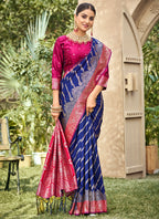 Banarasi Silk Occasional Wear Saree 4 Pieces Catalog