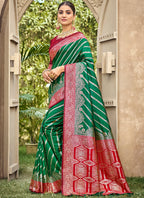 Banarasi Silk Occasional Wear Saree 4 Pieces Catalog