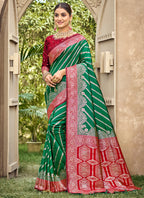 Banarasi Silk Occasional Wear Saree 4 Pieces Catalog