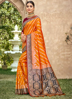 Banarasi Silk Occasional Wear Saree 4 Pieces Catalog