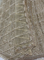 Golden Net Sequins Work  Wedding Wear Lehenga Choli SW187230