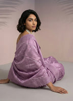 Lavendar  Rasberry Silk Thread Work Festival Wear Saree SW275800