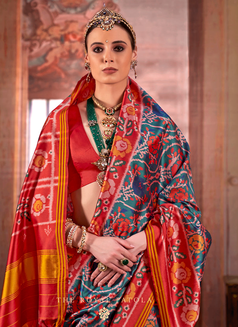 Twill Pv Silk Multi Color Party Wear Printed Work Saree
