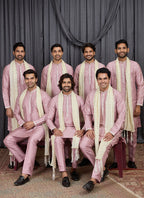 Onion Art Silk Patten Pcs Occasional Wear Readymade Kurta Pajama With Stole SW137969