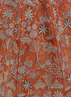 Orange Silk Embroidery Work Wedding Wear Lehenga Choli SW668263