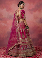 Pink Silk Embroidery Work Wedding Wear Lehenga Choli SW874697