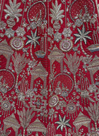 Red Silk Embroidery Work Wedding Wear Lehenga Choli SW703989