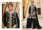 JIYA  Premimun Chinon Silk With Embroidery Hand Work Eid Festival Wear Unstitched 6 Piece Catalogue