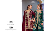 JIYA  Premimun Chinon Silk With Embroidery Hand Work Eid Festival Wear Unstitched 6 Piece Catalogue