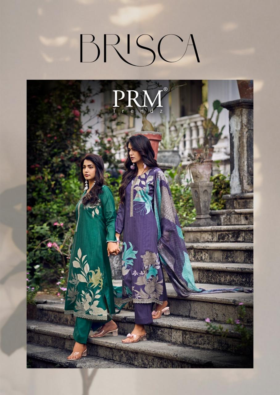 BRISCA Lawn Cotton With Digital Print Festival Wear Unstitched Salwar Suit 6 Piece Catalogue