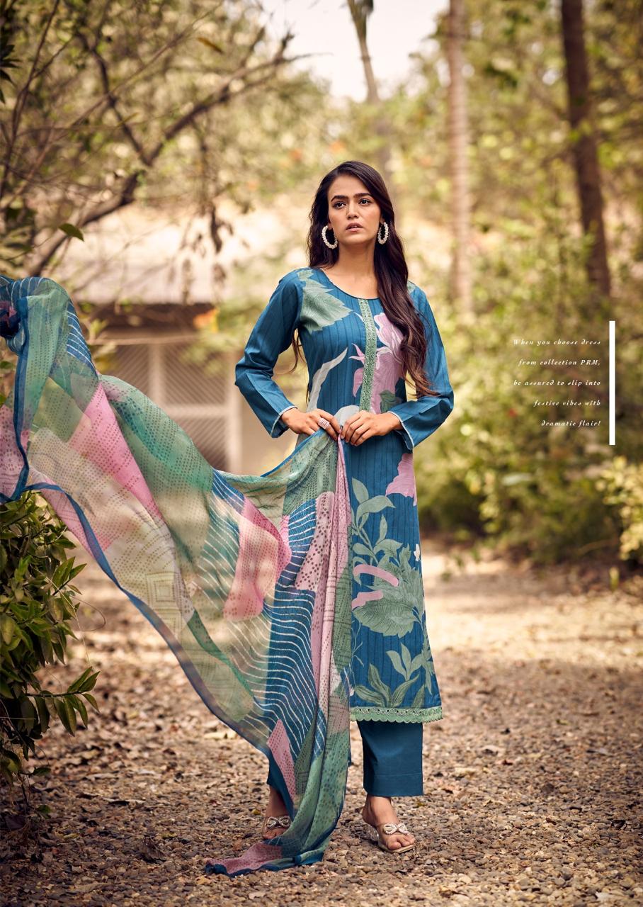 BRISCA Lawn Cotton With Digital Print Festival Wear Unstitched Salwar Suit 6 Piece Catalogue