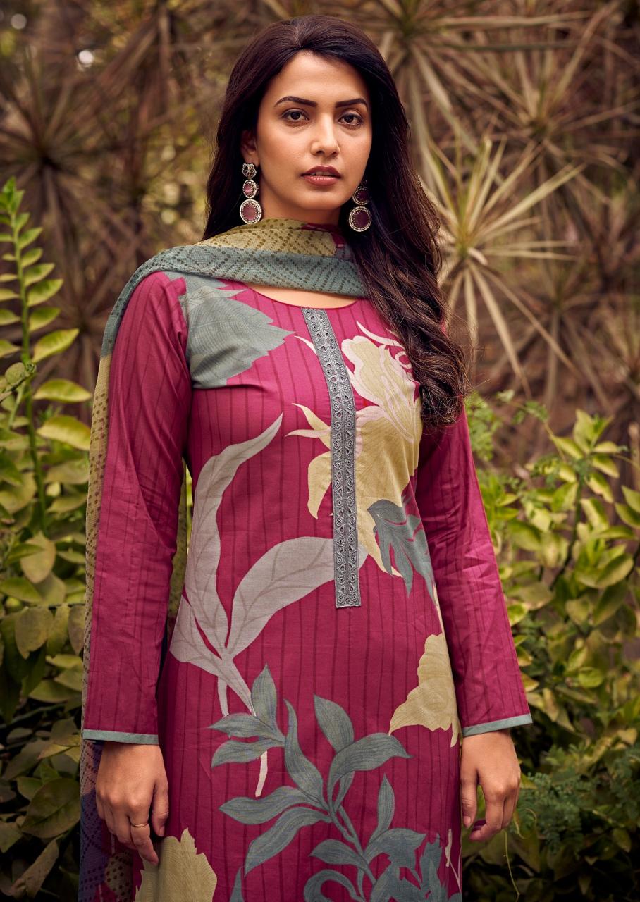 BRISCA Lawn Cotton With Digital Print Festival Wear Unstitched Salwar Suit 6 Piece Catalogue