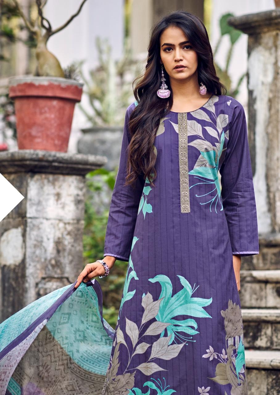 BRISCA Lawn Cotton With Digital Print Festival Wear Unstitched Salwar Suit 6 Piece Catalogue