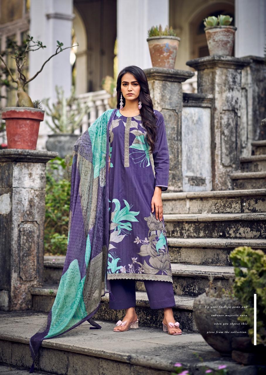 BRISCA Lawn Cotton With Digital Print Festival Wear Unstitched Salwar Suit 6 Piece Catalogue