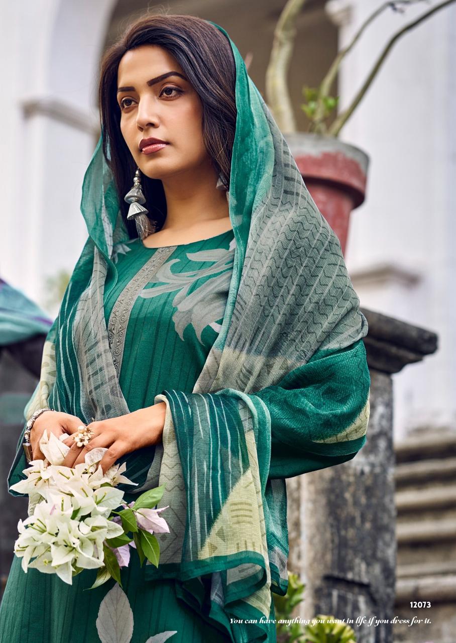 BRISCA Lawn Cotton With Digital Print Festival Wear Unstitched Salwar Suit 6 Piece Catalogue