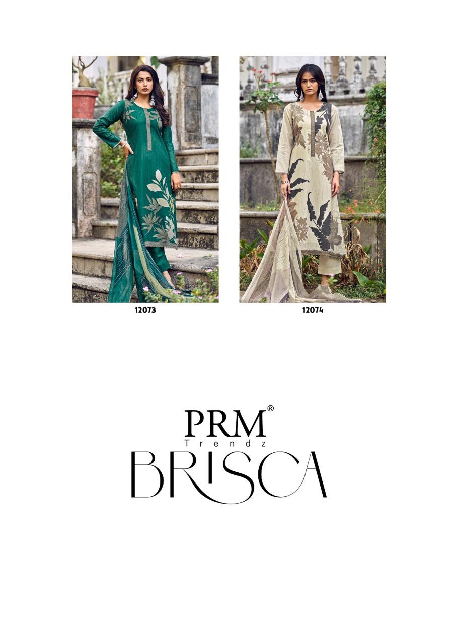 BRISCA Lawn Cotton With Digital Print Festival Wear Unstitched Salwar Suit 6 Piece Catalogue