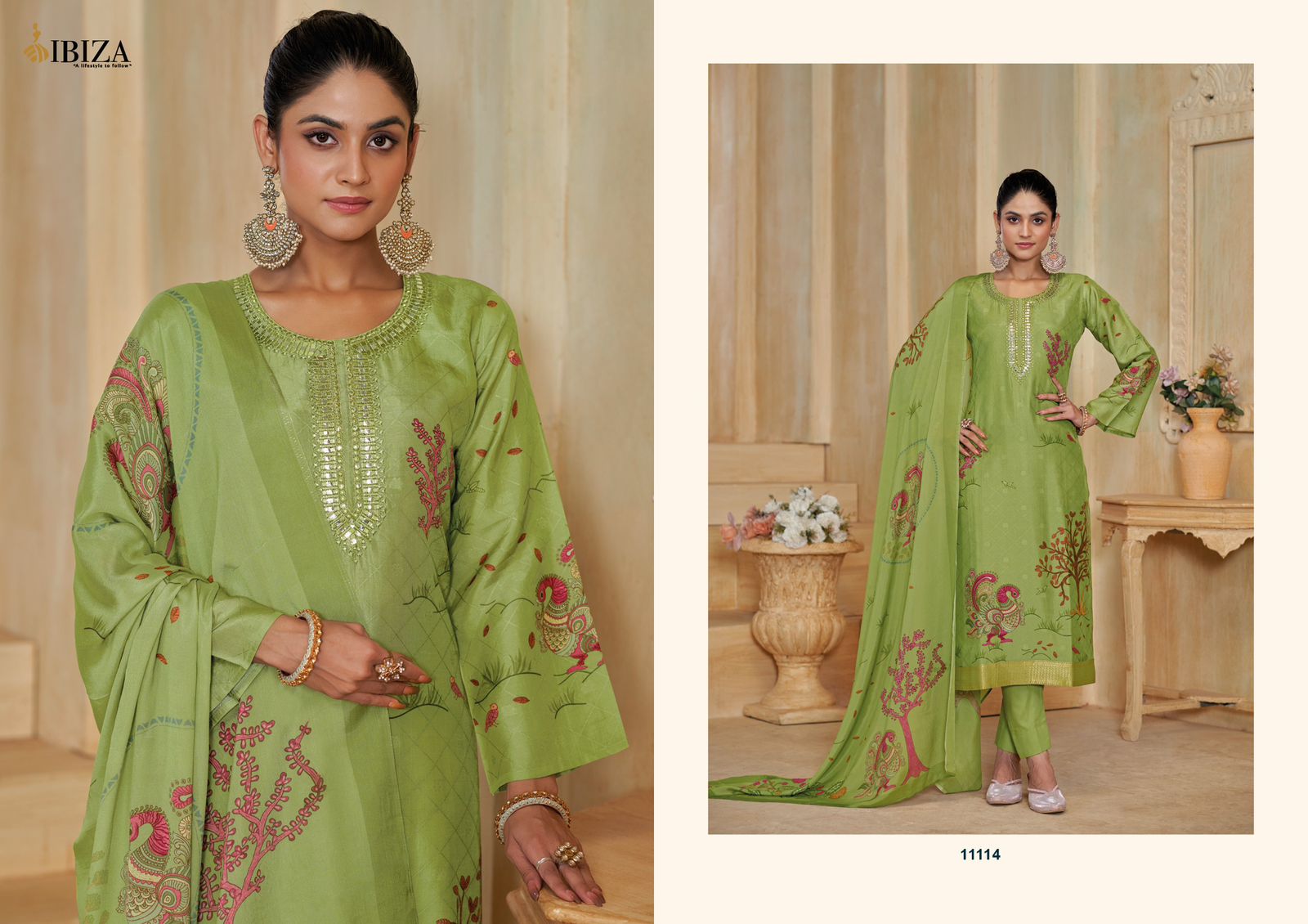 AVANTIKA Pure Silk Digital Print Work Casual Wear Salwar Suit 4 Pieces Catalog