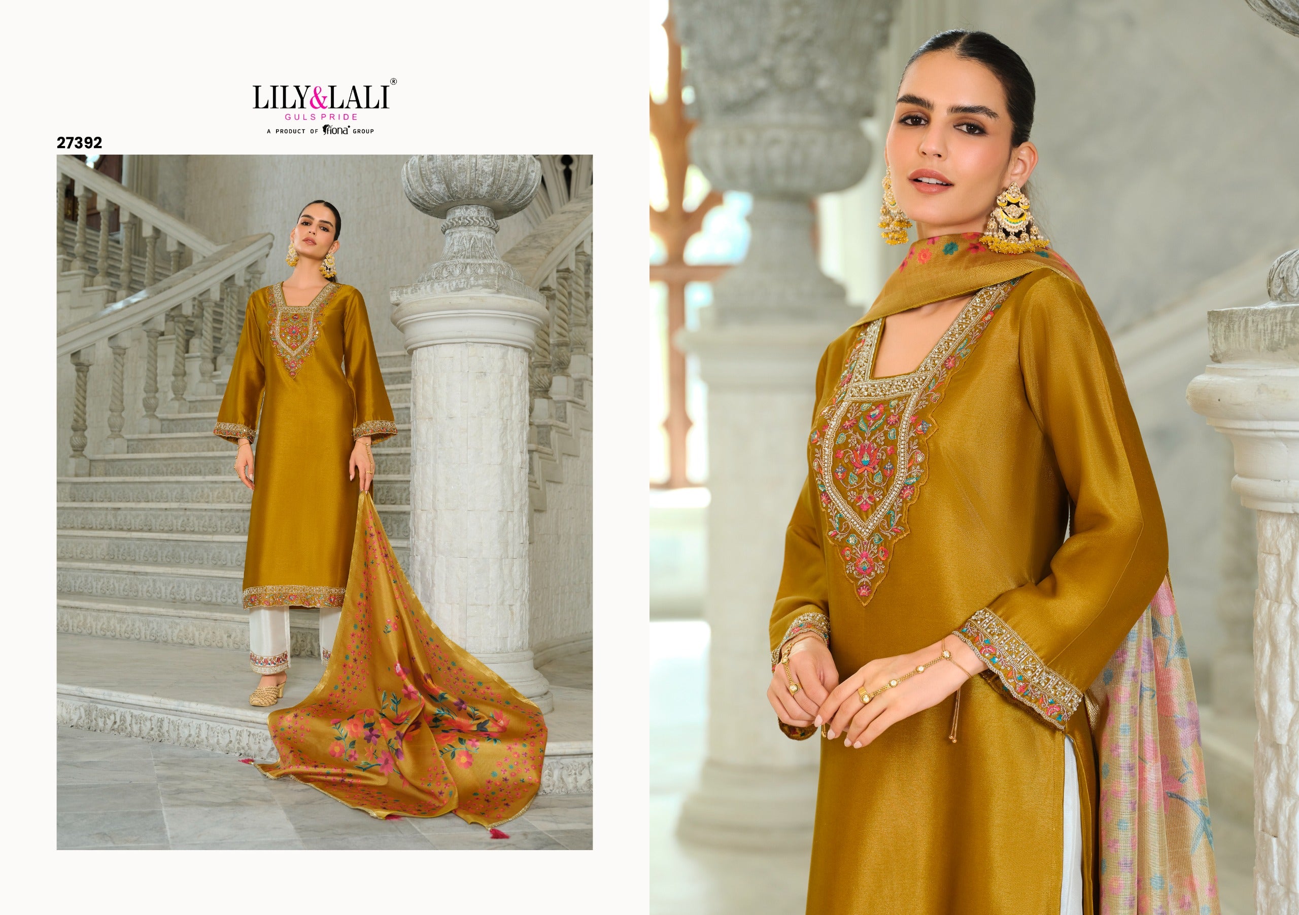 Monica Fancy Silk Hand Work Festival Wear  Readymde Salwar Suit 4 Catalogue