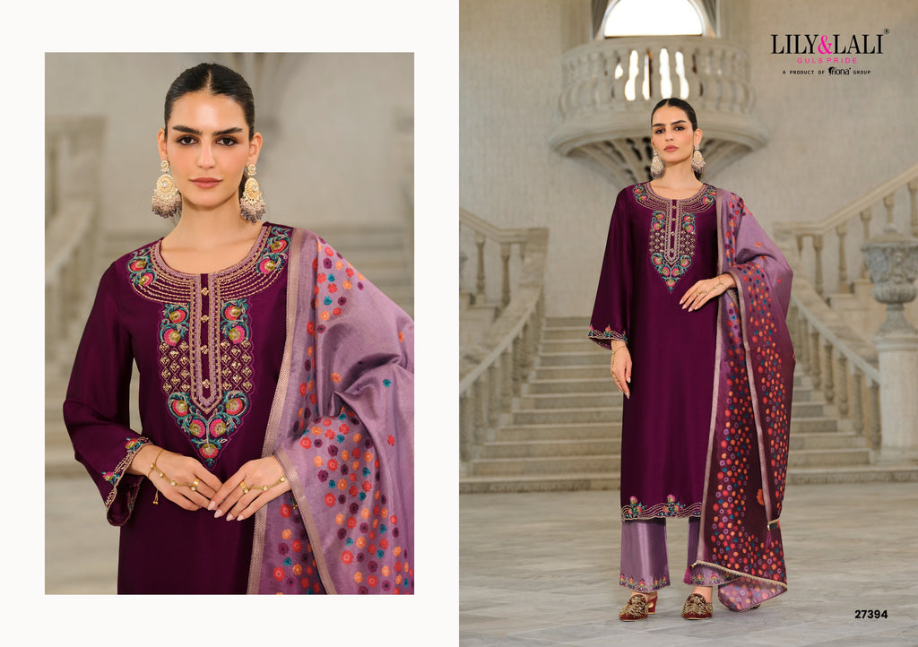 Monica Fancy Silk Hand Work Festival Wear  Readymde Salwar Suit 4 Catalogue