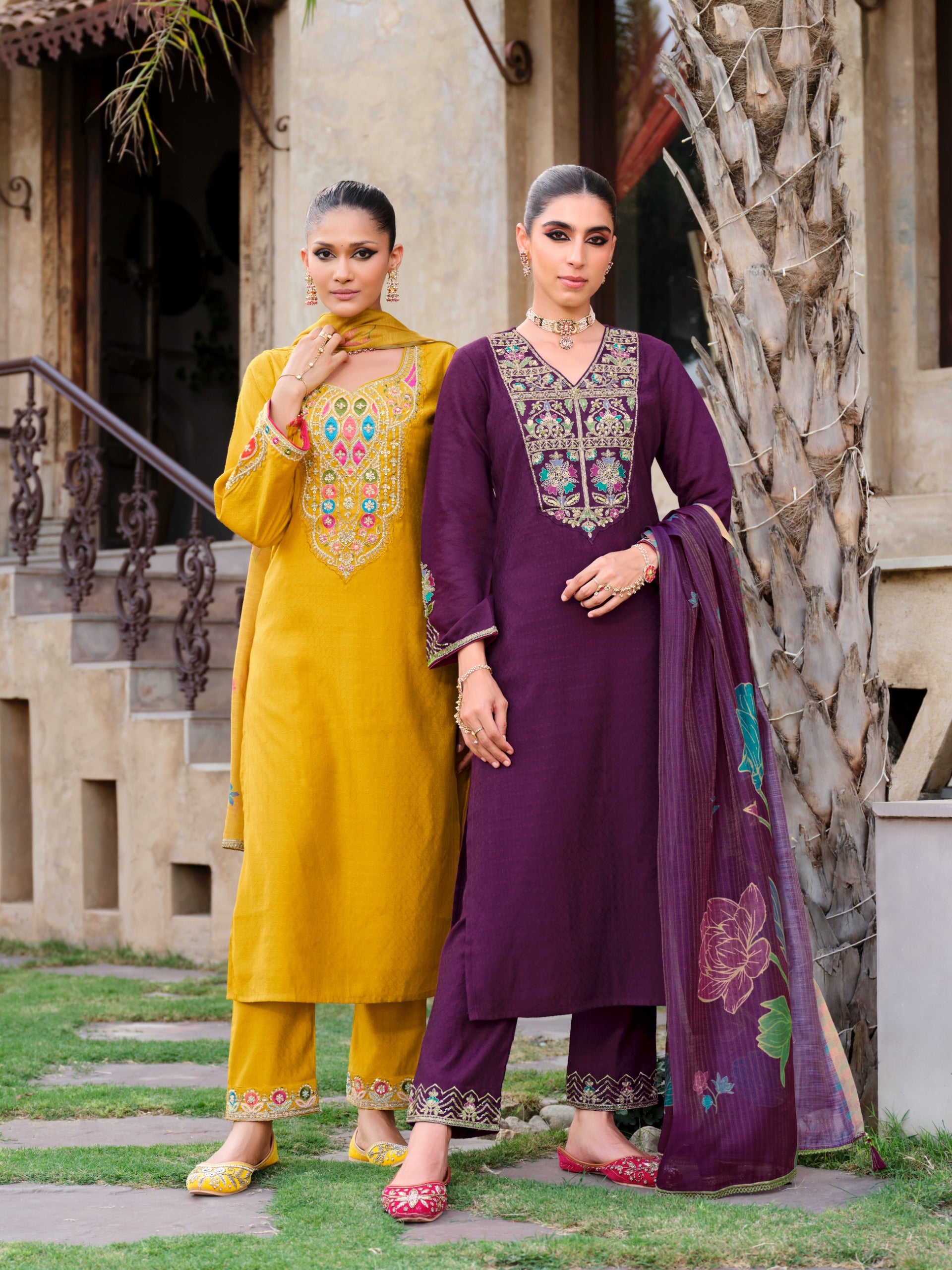 Deepika Handwork Silk Occasional Wear Readymade Salwar Suit 4 Pieces Catalog