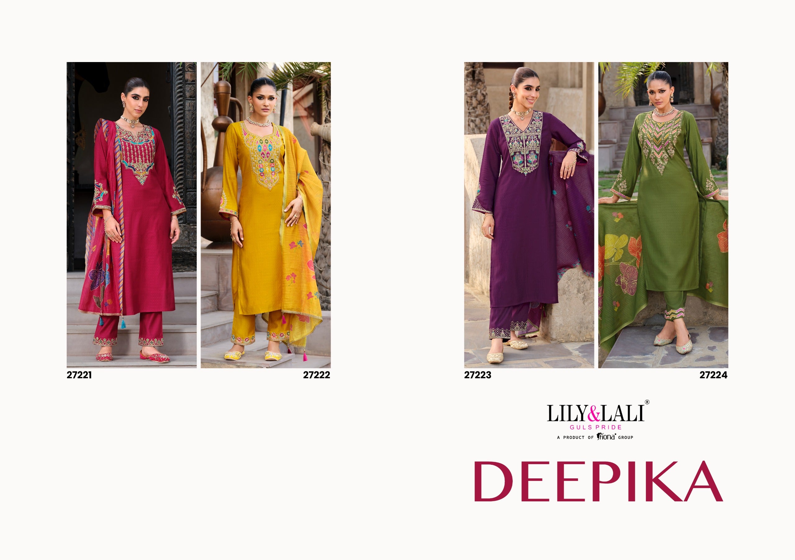 Deepika Handwork Silk Occasional Wear Readymade Salwar Suit 4 Pieces Catalog