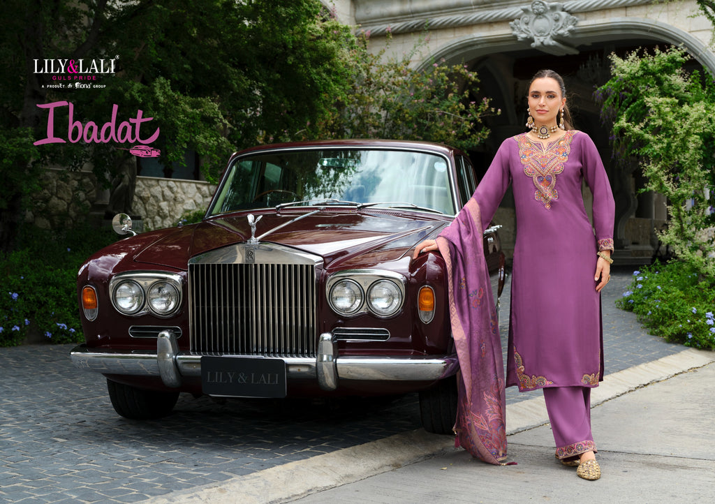 Ibadat Handwork Fancy Viscose Silk Eid Special Readymade Salwar Suit 4 Pieces Catalog