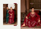 Andorra Embroidery Work Fancy Silk Festive Wear Readymade Palazzo Suit 4 Pieces Catalog
