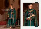 Andorra Embroidery Work Fancy Silk Festive Wear Readymade Palazzo Suit 4 Pieces Catalog