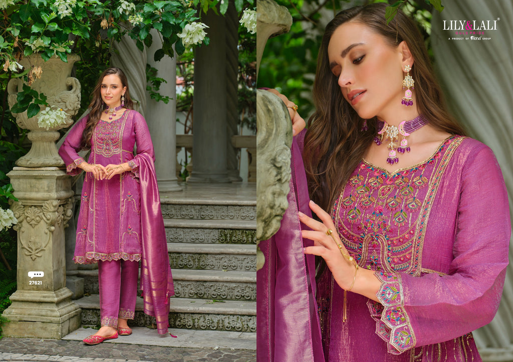 Suhana Embroidery Work Simmer Silk Occasional Wear Readymade Salwar Suit  4 Pieces Catalog