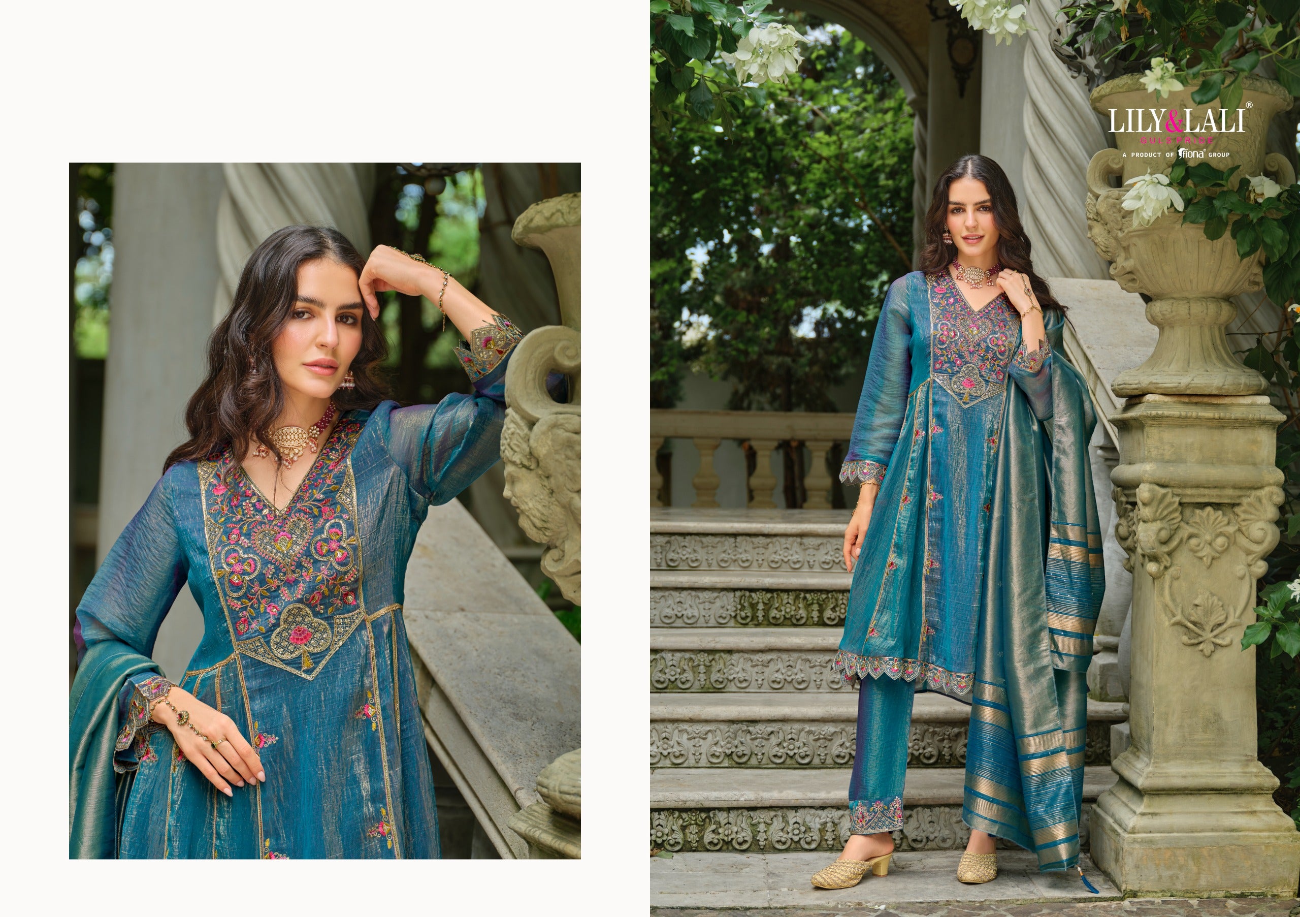 Suhana Embroidery Work Simmer Silk Occasional Wear Readymade Salwar Suit  4 Pieces Catalog