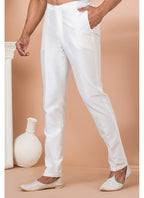 Georgette White Festival Wear Sequins Work Readymade Kurta Pajama